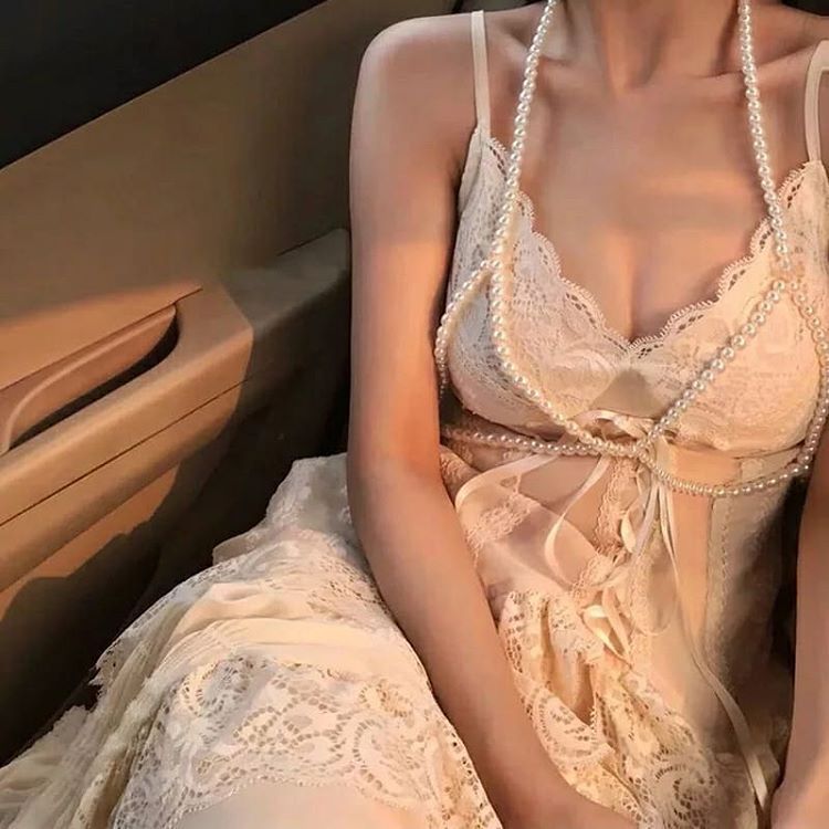 Beaded Body Chain Pearl Bikini Chain