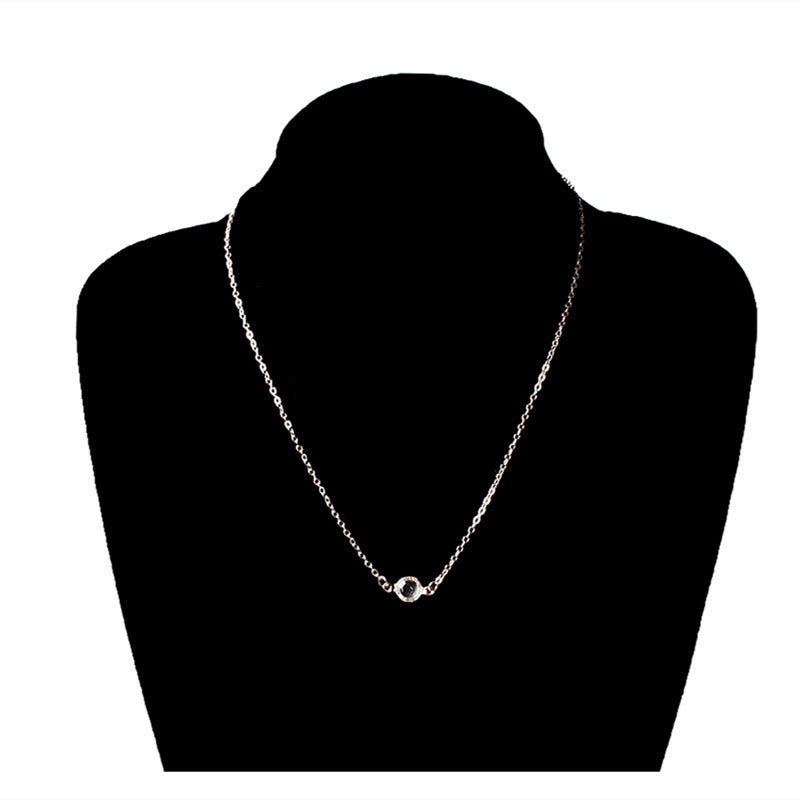 Stone plain Chain Necklace