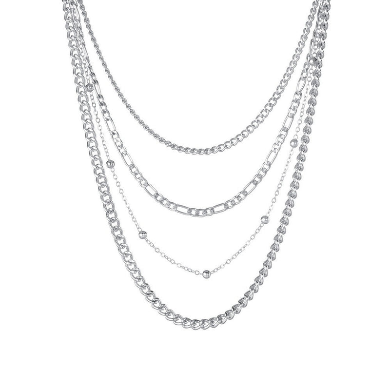 Cute Layered Chain Choker Necklace