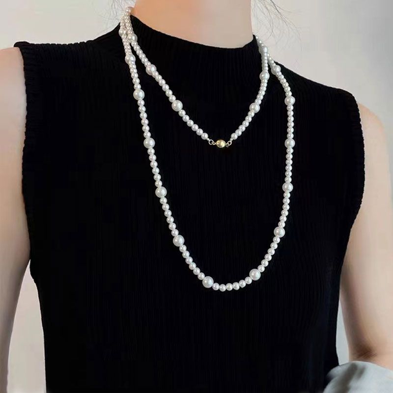 Fashion Long Pearl Necklace Sweater Chain