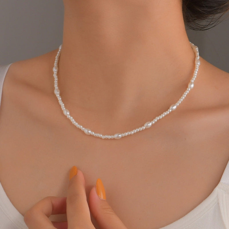 Women Jewelry Luxury Choker Necklace With Pearls