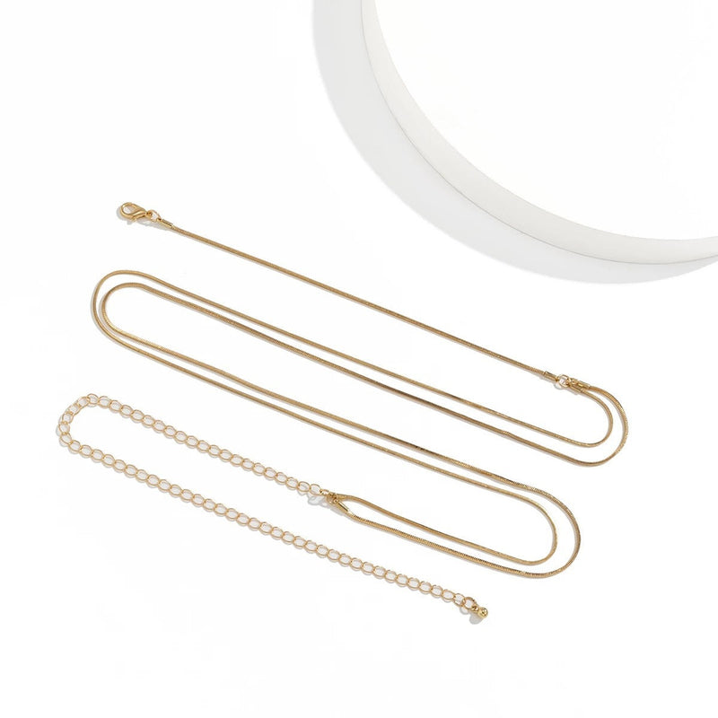 Double Snake Chains Body Chain for Women