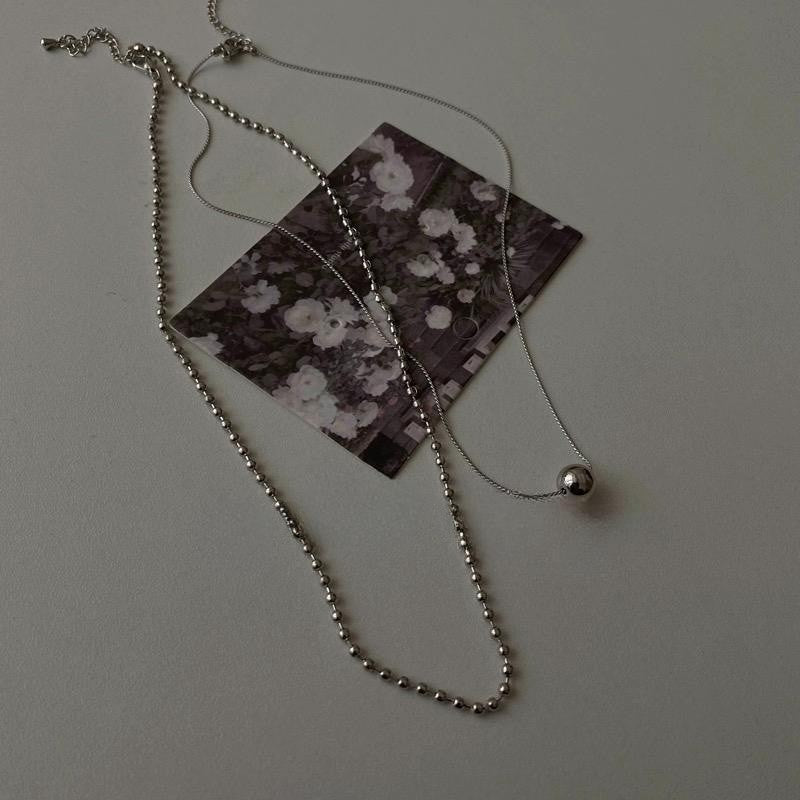 Double Layer Chain Pendant Necklaces