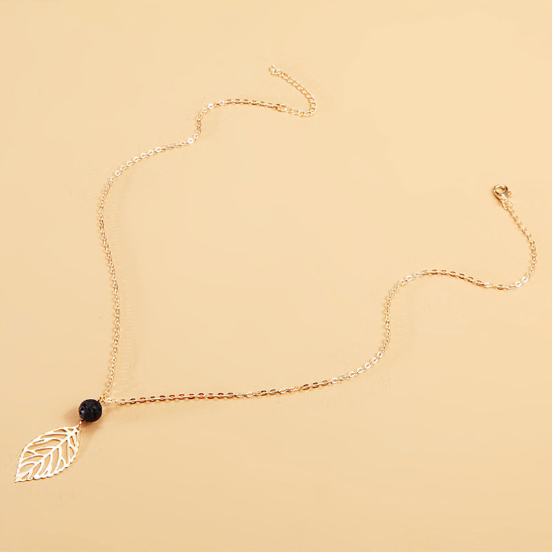Leaf Pendant Necklace Jewelry