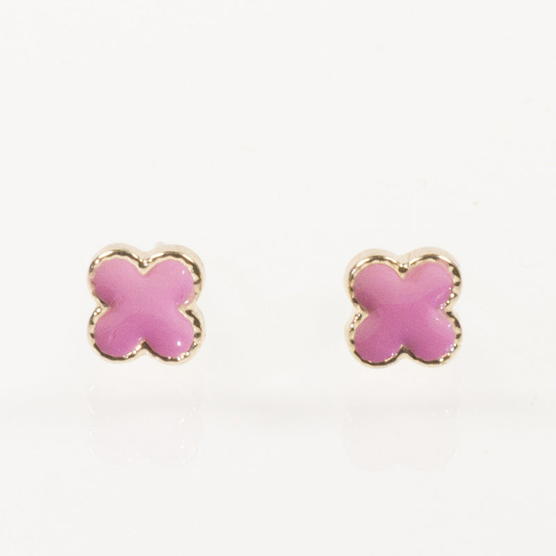 Cocktail flower stud earrings set