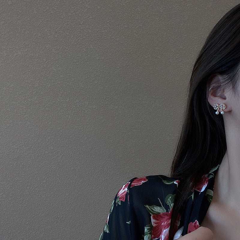 Pearl Hollow Butterfly Earrings