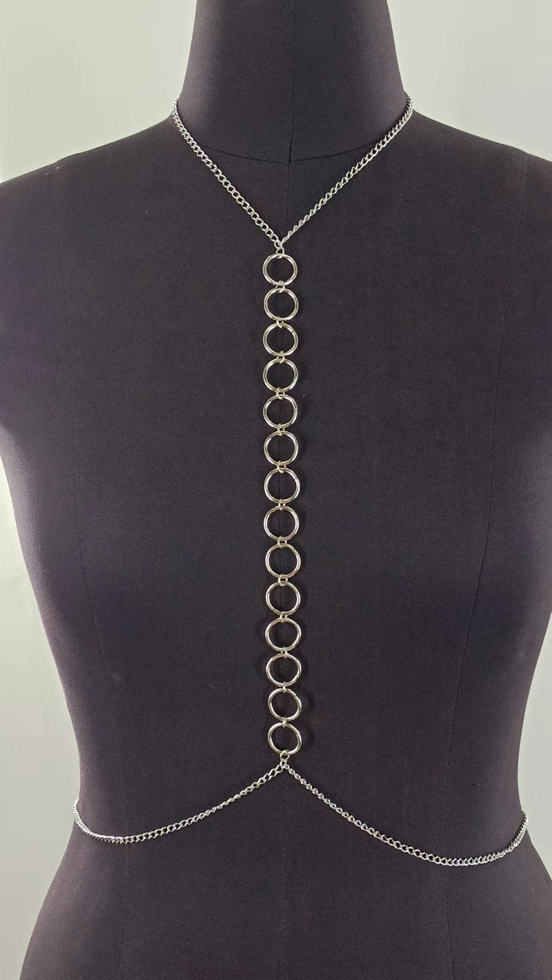 Sexy Layered Waist Chain Bikini Bra Chain Body Jewelry