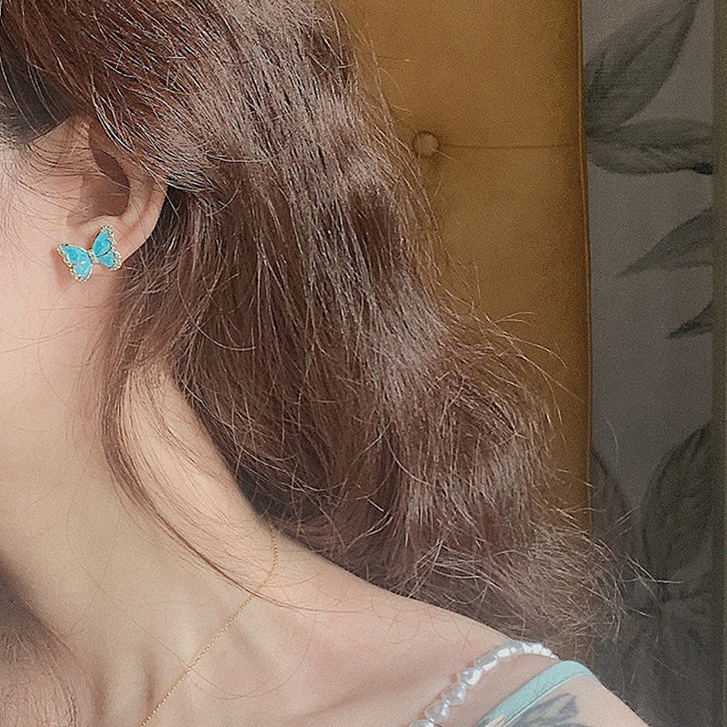 Crystal Butterfly Earring
