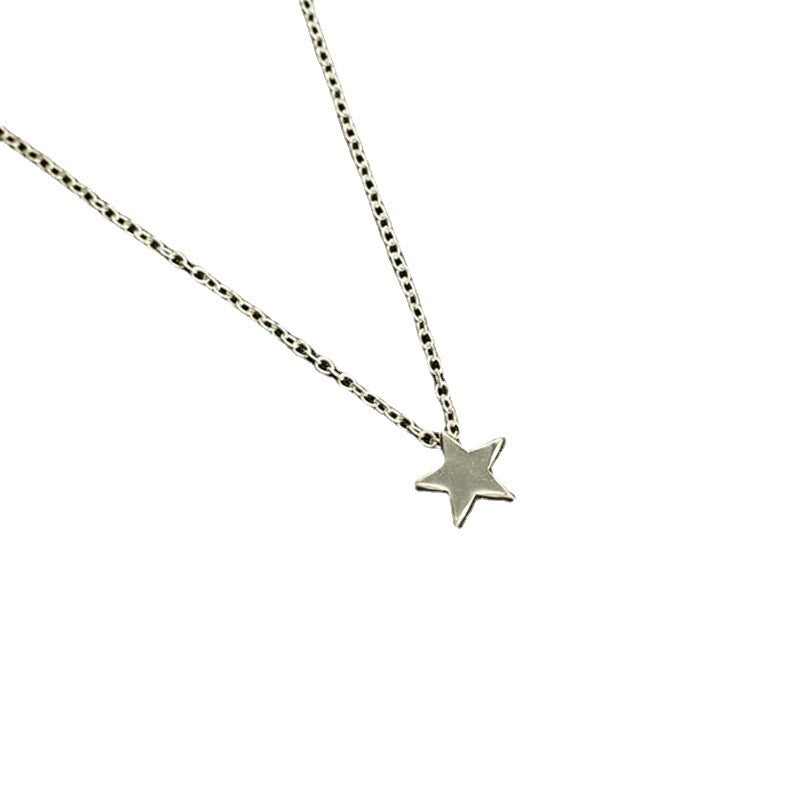 Simple Fashion Geometry Star Pendant Necklace