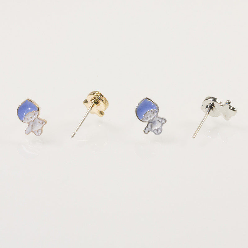 Enamel Kid Boy Earring