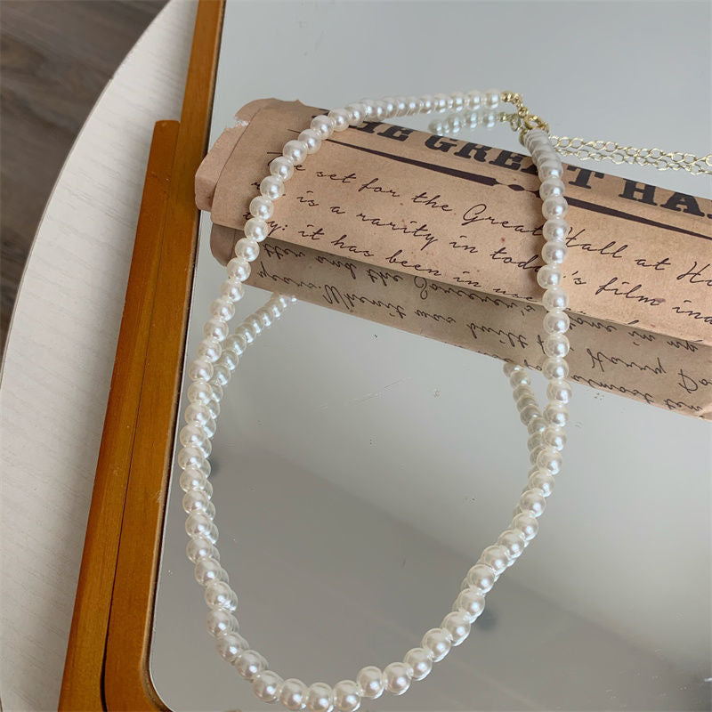 Wedding Pearl Necklace for Women White Womens Pearl Choker Necklace