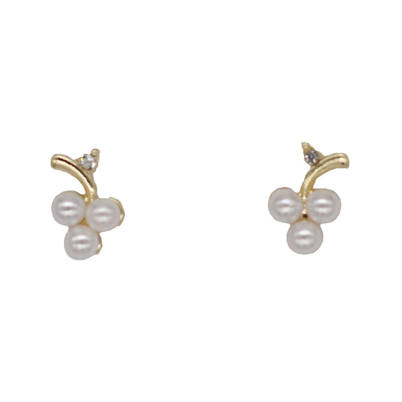Fashion Grape Pearl Earrings for Women