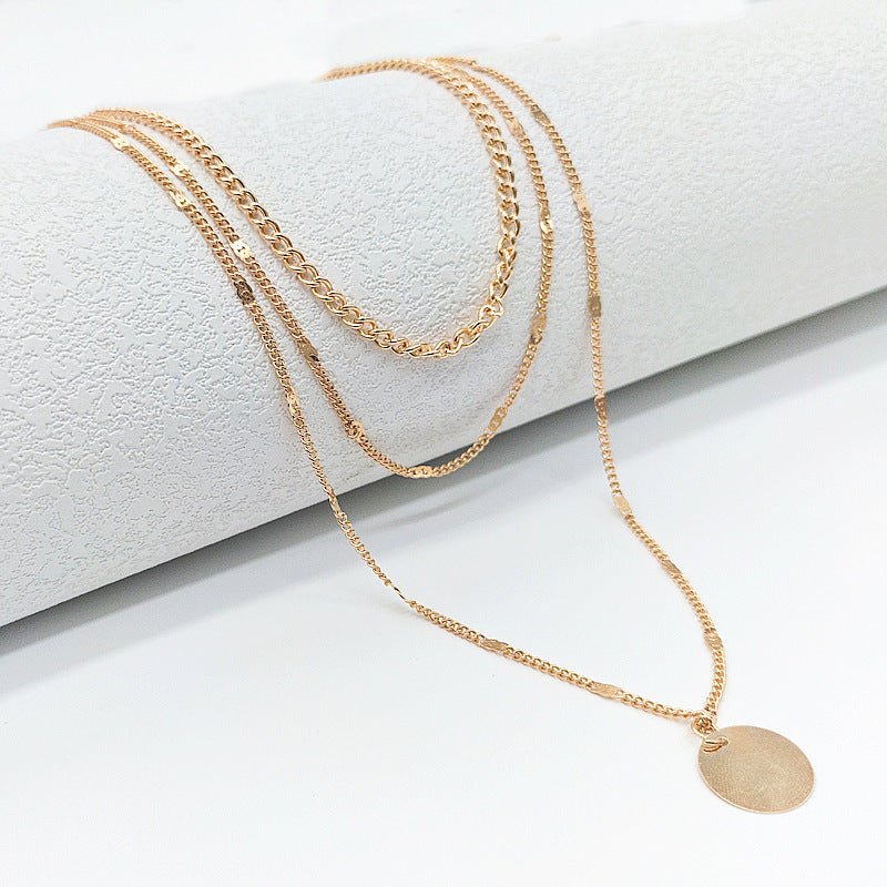 Sweater Chain Three-layer Women's Multi-layer Necklace