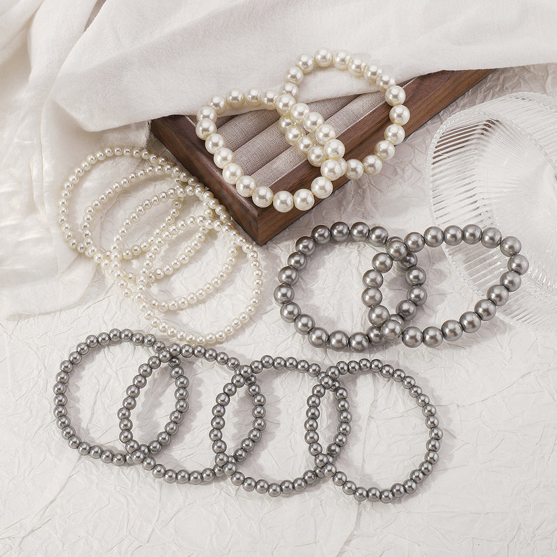 Glass Pearl Beaded Bracelet