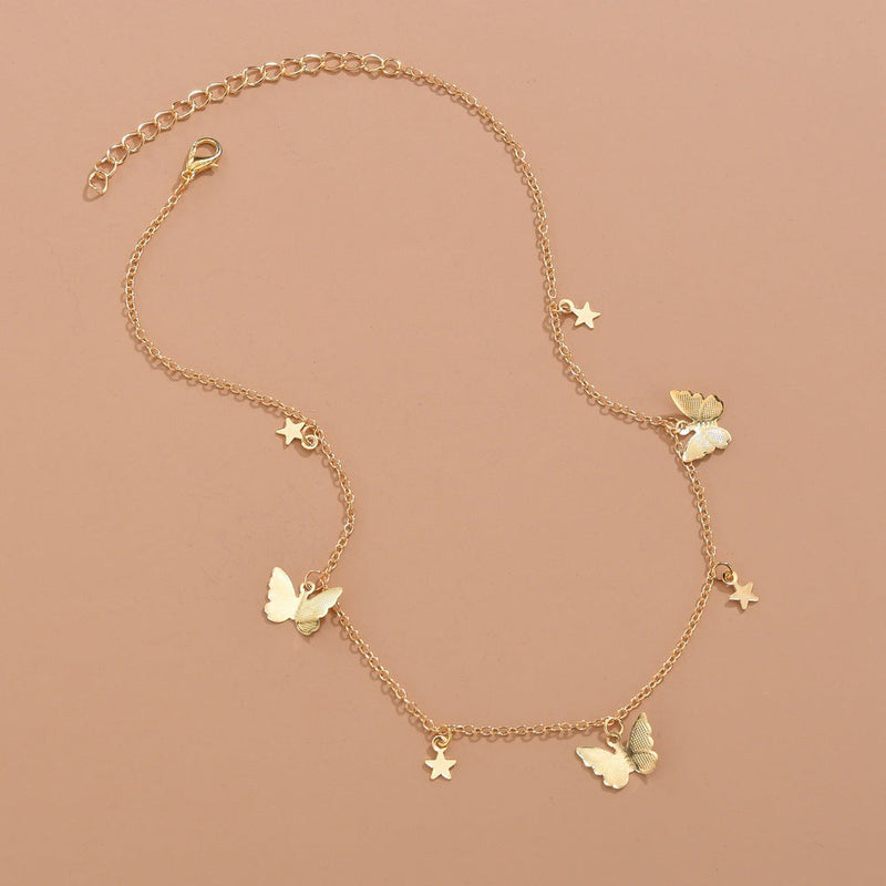 Butterfly Pendant Necklace for Women