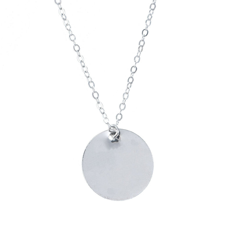 Disc Charm Pendant Necklace