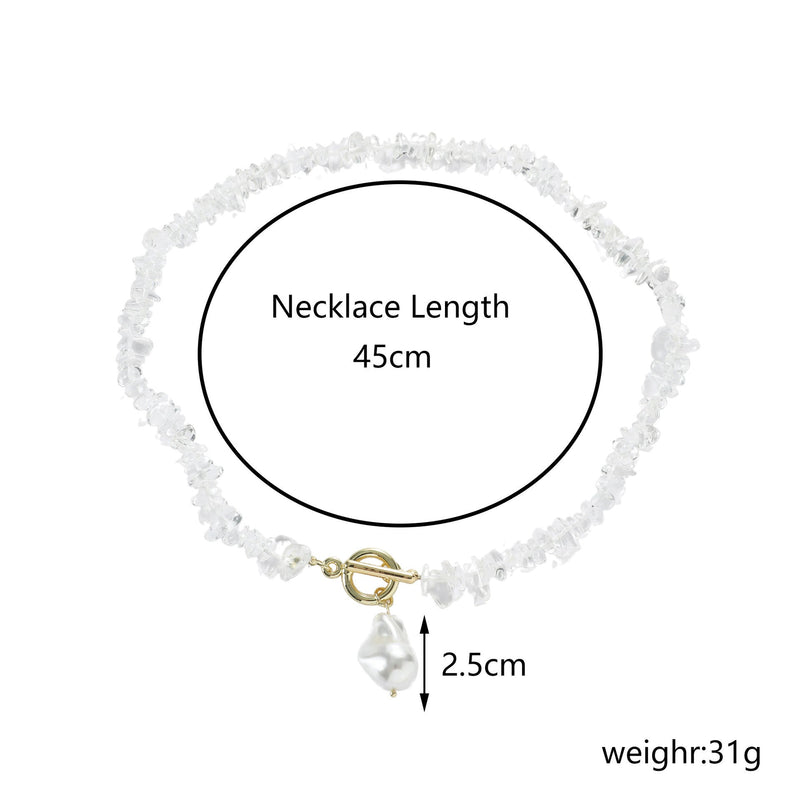 Natural Stone Bead Necklace