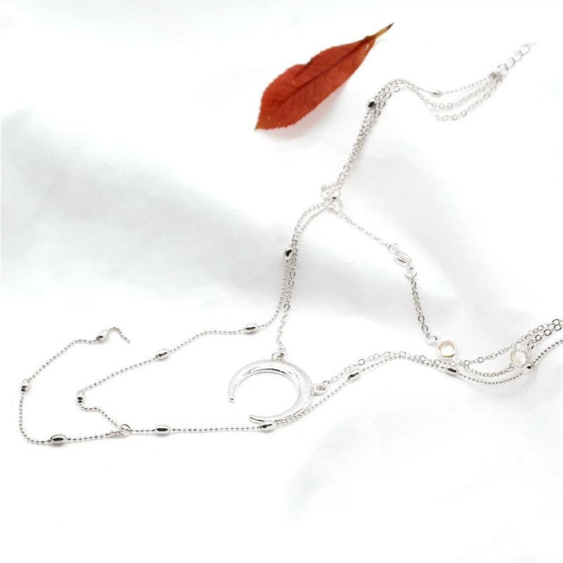 Bohemian Moon Pendant Necklace