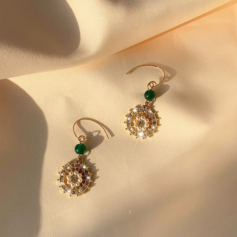 Retro Pearl Drop Earrings for Women