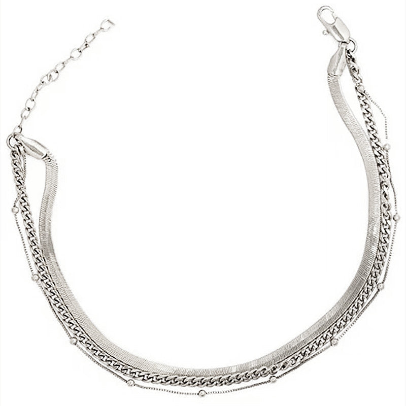 Flat Snake Breads Chain Anklet Jewelry