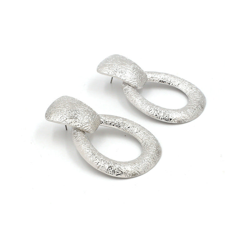 Geometric Water Drop Dangle Earrings