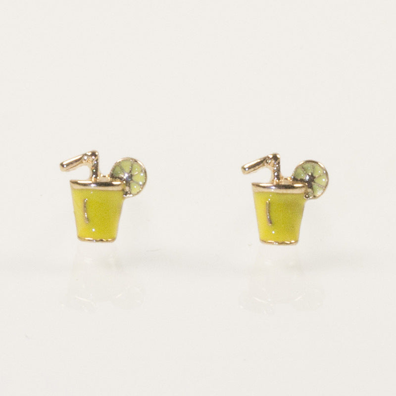 Cocktail glasses Stud Earrings