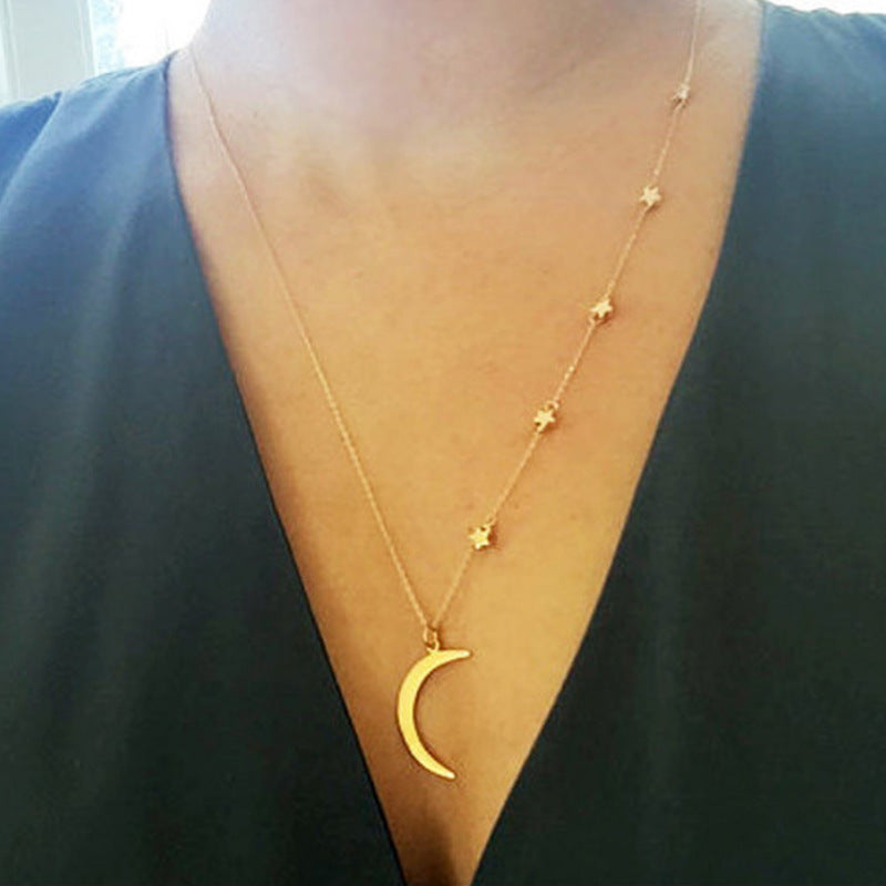 Crescent Moon Pendant Necklace