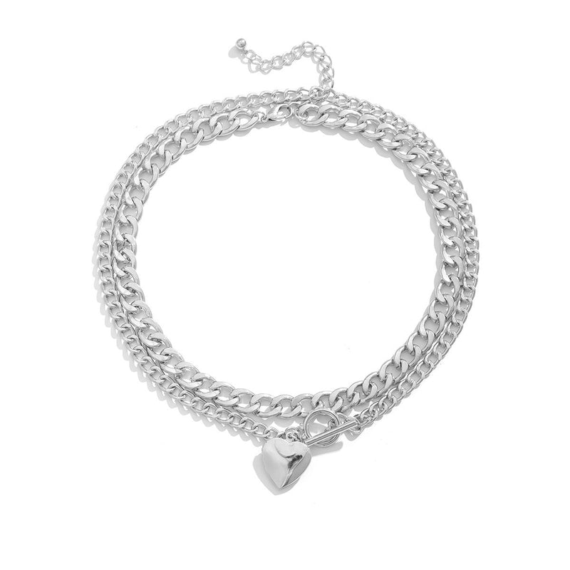 Heart Layered Necklace for Women