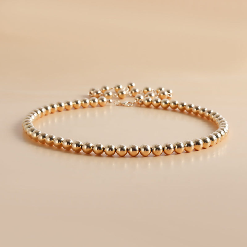 Ball Beads Necklace Choker Women