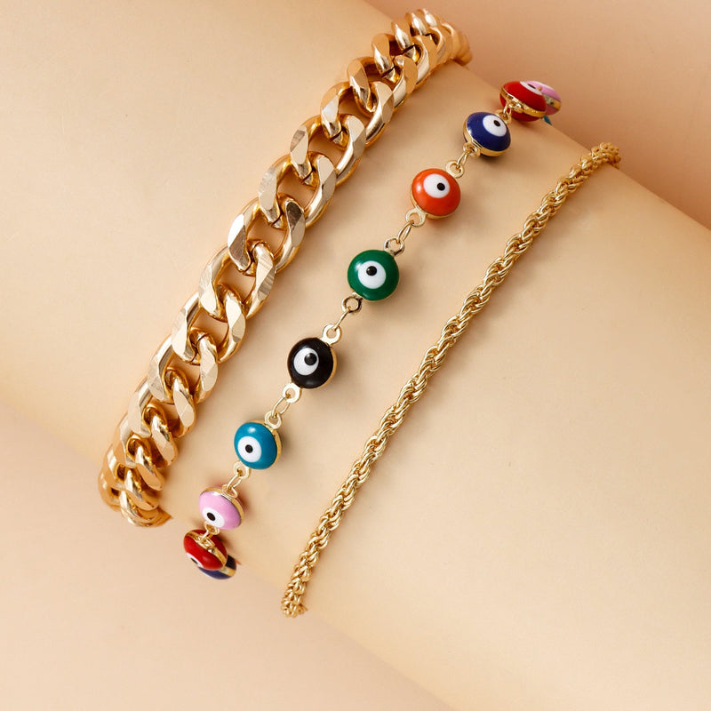 Evil Eye Beaded Foot Bracelets