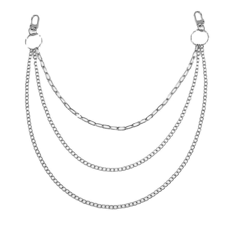 Layered Metal Pant Chain Jeans Chain Waist Belt Key