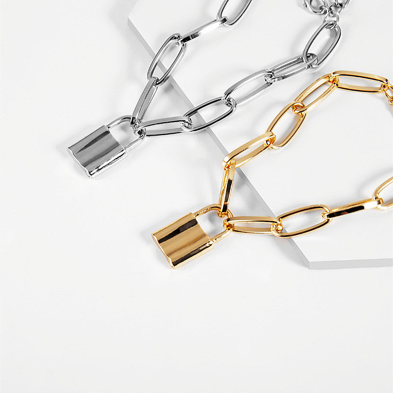 Link Chain Lock Bracelet