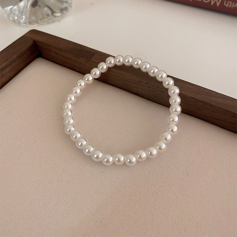 Elastic Plastic Pearl Bracelets