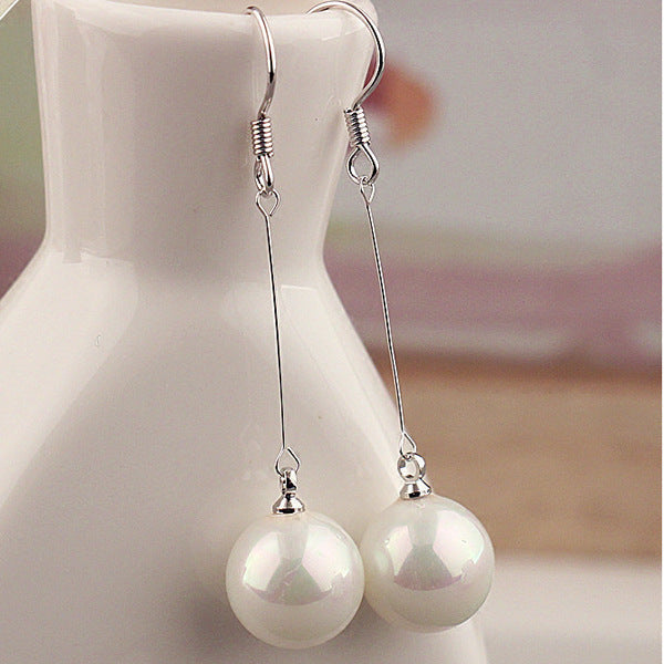 Pearl Hook Earrings Women