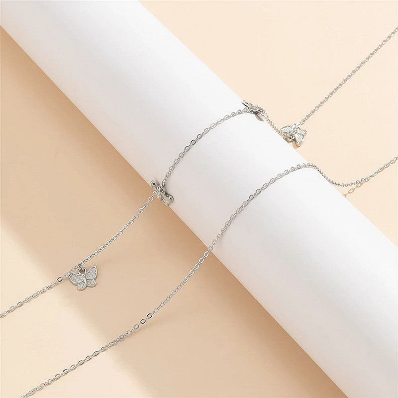 Mini Butterfly Pendant Waist Chain Elegant Waist Belly Chain
