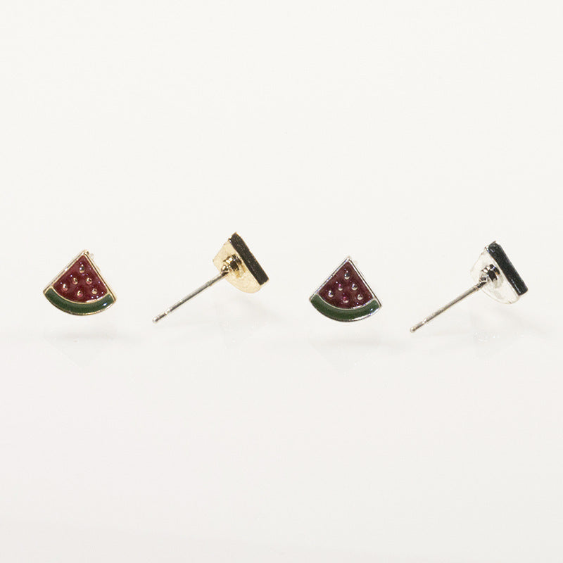 Watermelon stud earrings set