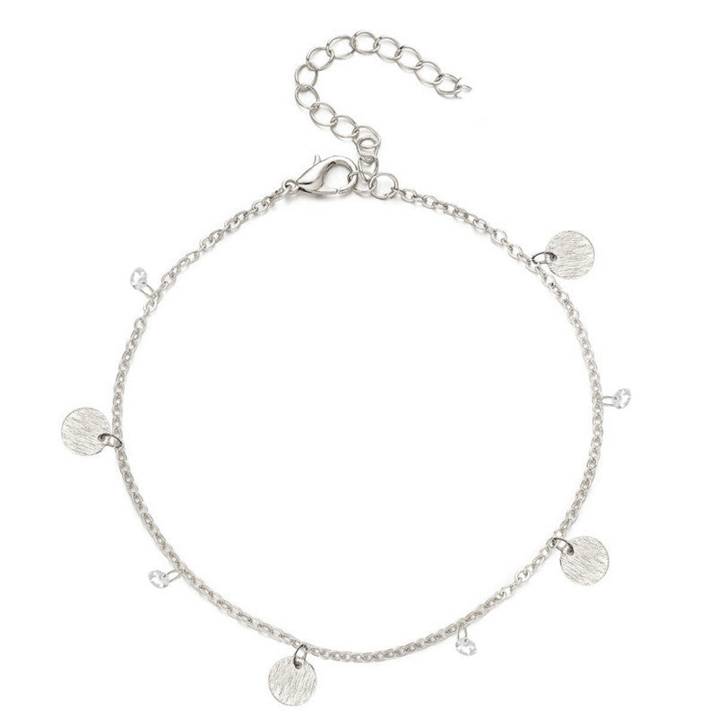Small Round Disc Anklets Bracelet