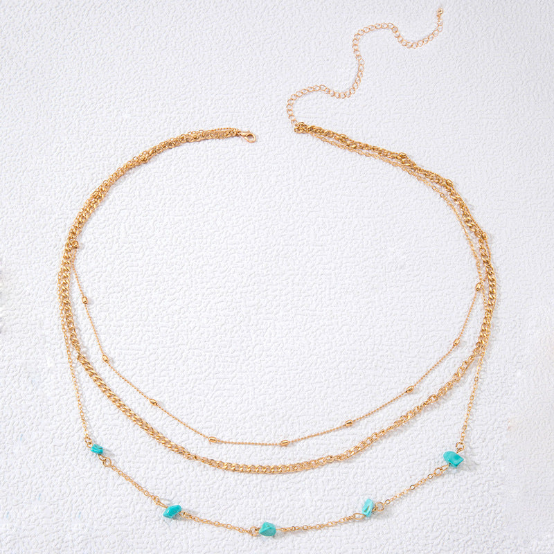 Sexy Bohemian Style Colorful Gravel Waist Chain