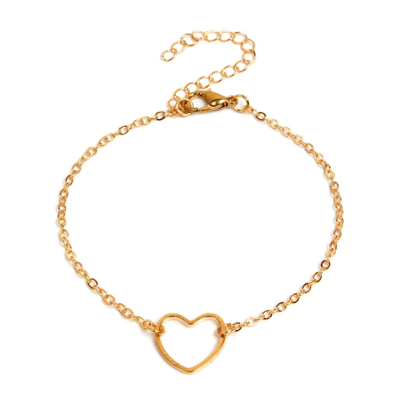 Fashionable Hollow Heart Bracelet