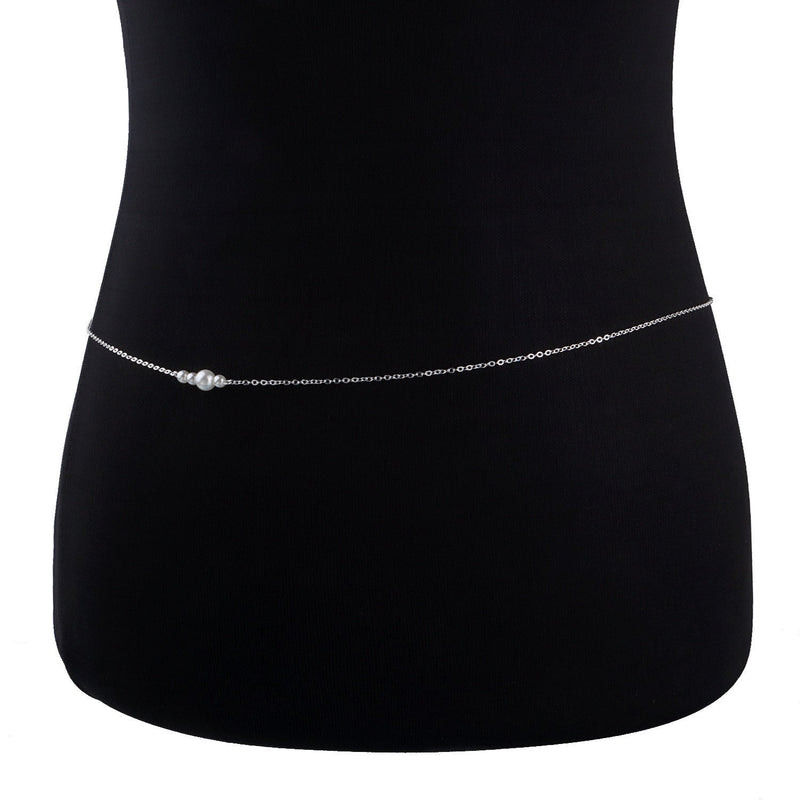 Plain Pearl Belly Chain