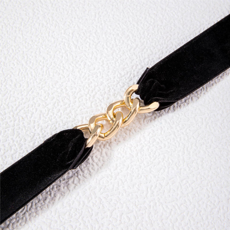 Long Lace-up Chain Necklace Jewelry