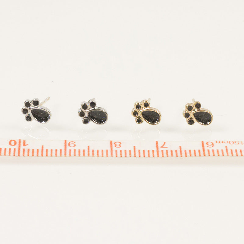 Dog Paw Stud Earring