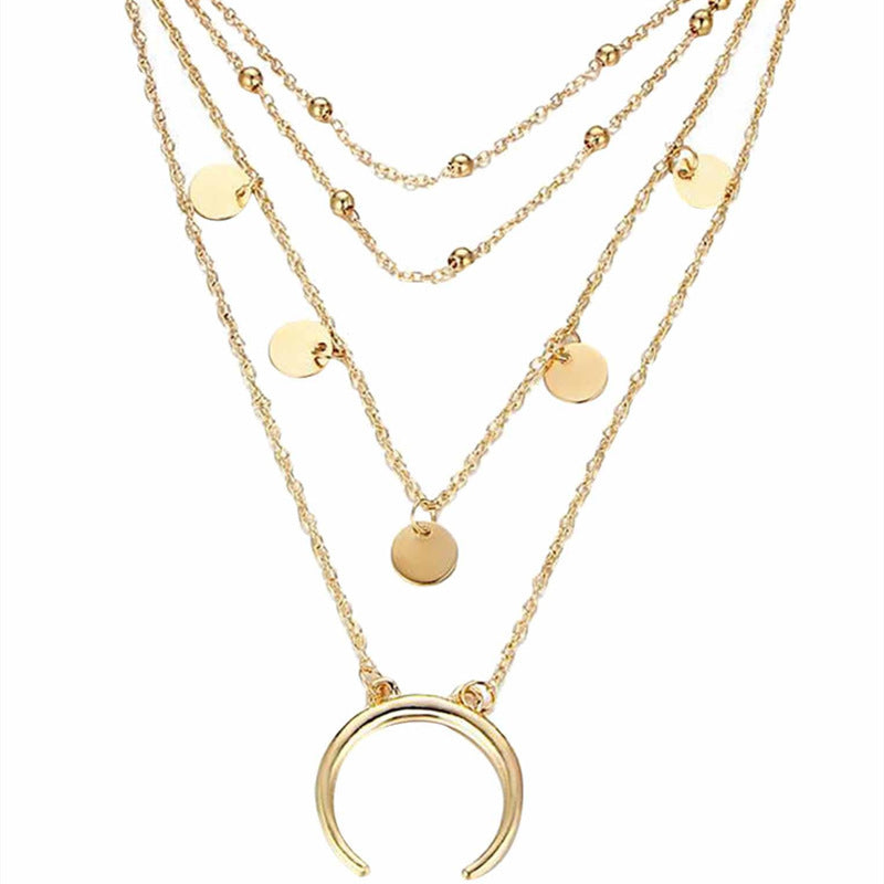 Boho Multi Layer Necklaces Pendants for Women