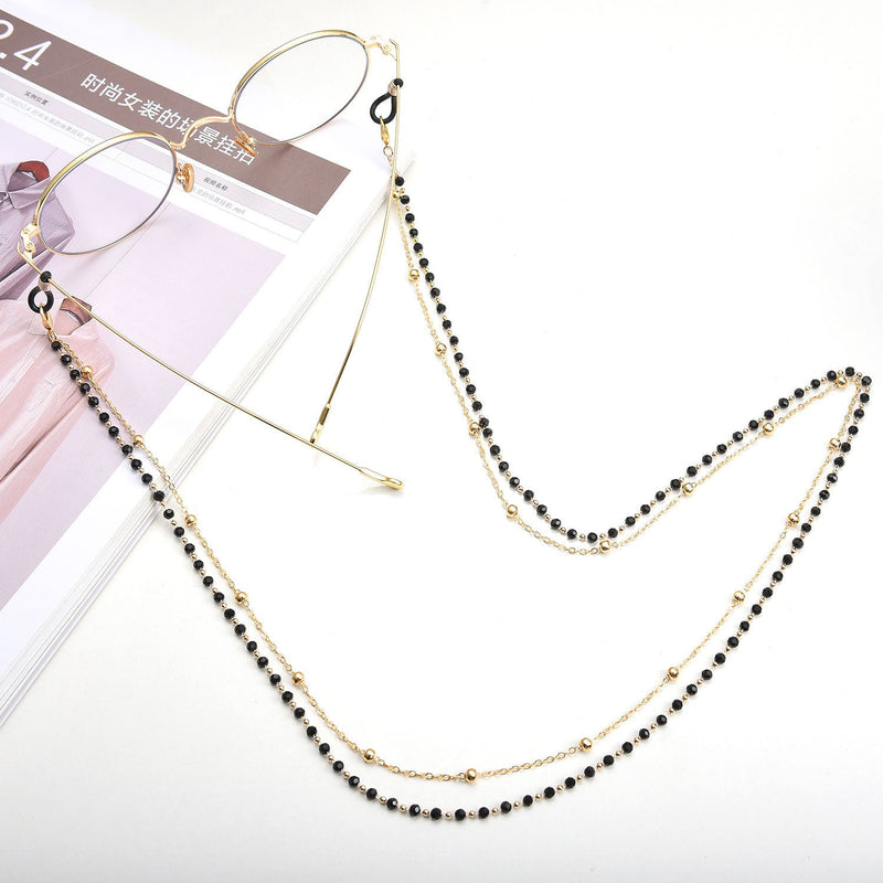 Reading Glasses Chain Women Black Beads