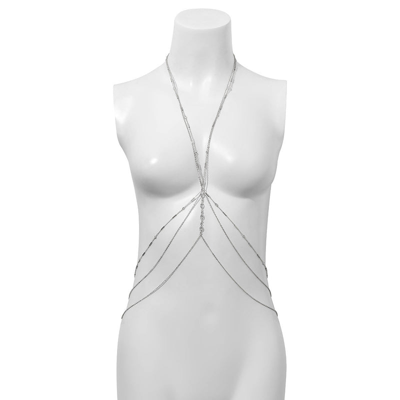 Sexy Geometric Multilayer Tassel Body Chain