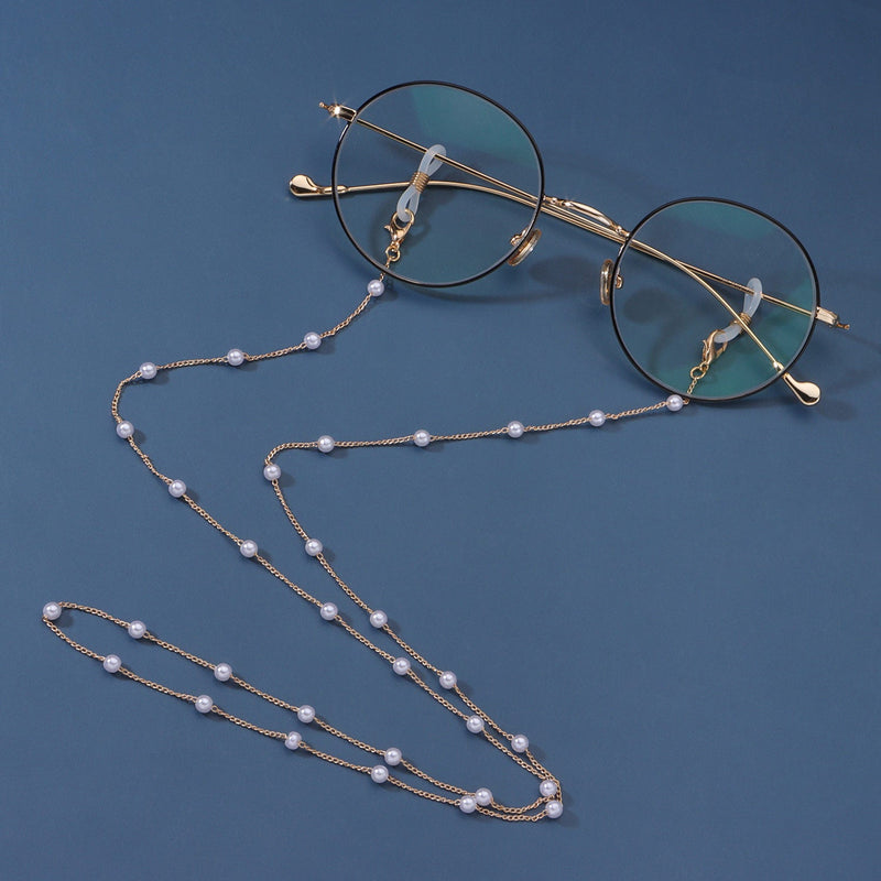 Beaded Pearl Eyeglass Chain