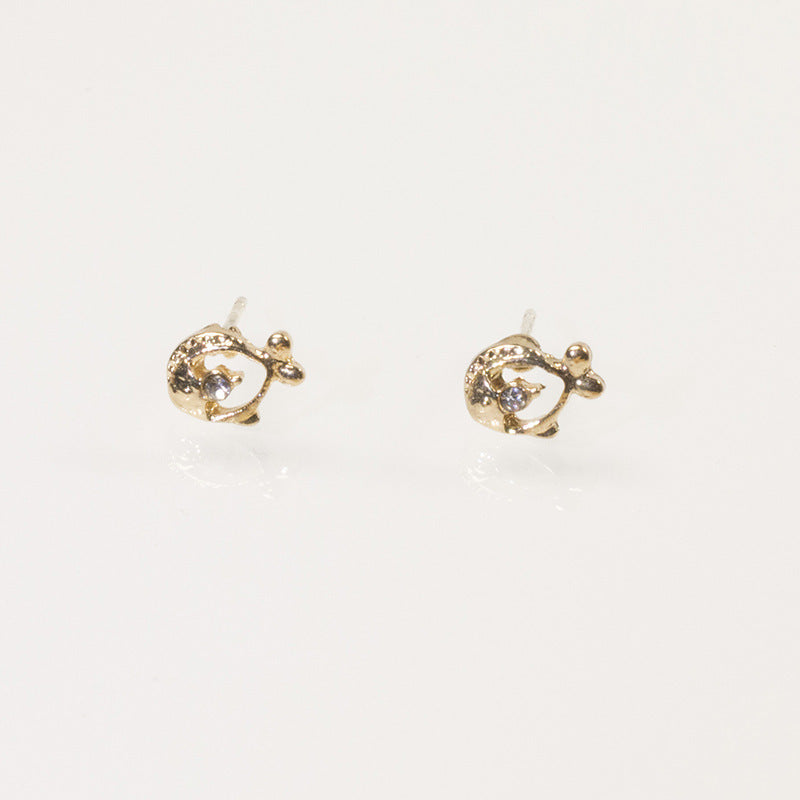 MIni Fish Stud Earring