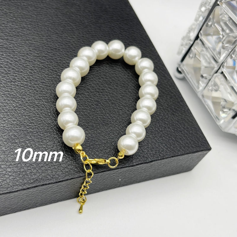 Glass Pearl Bracelet Woman Magnet Clasp