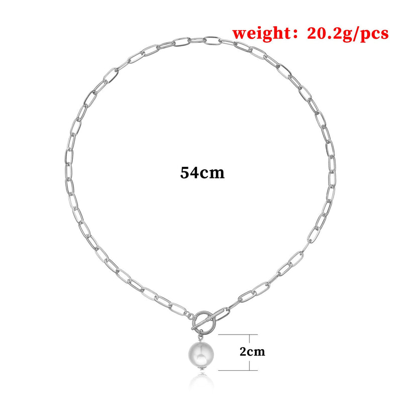 Baroque Pearl Pendant Choker Necklace