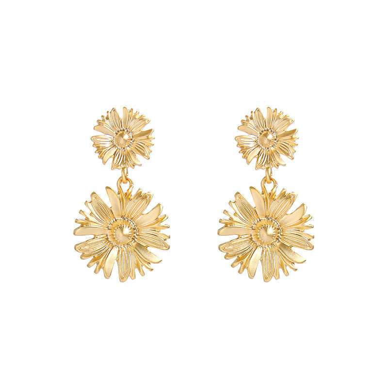 Sunflower Flower Earrings